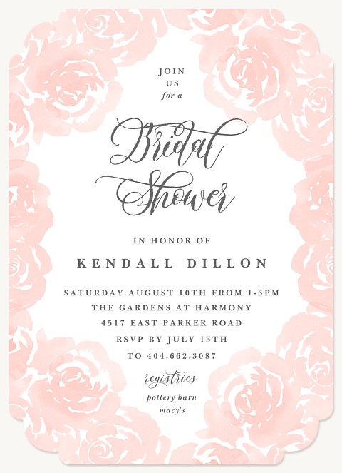 Rosey Garden | Bridal Shower Invitations
