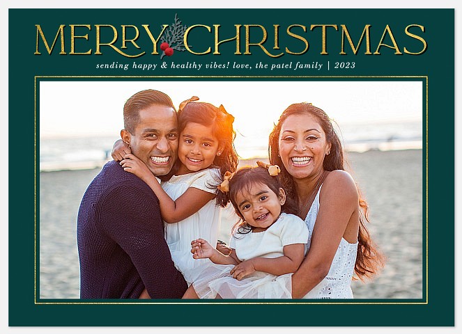 Simple Elegance Holiday Photo Cards