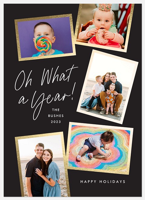 Oh What a Year Holiday Photo Cards