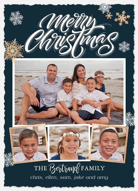 Frosted Frames Holiday Photo Cards