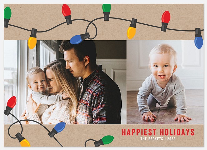 Jolly Lights Holiday Photo Cards