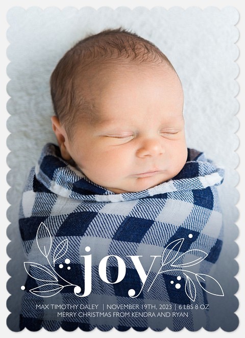Little Bundle of Joy Holiday Photo Cards