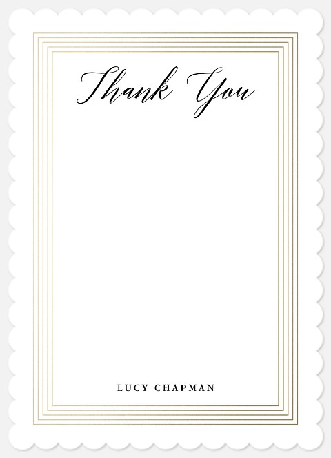 Formal Frame Thank You Cards 