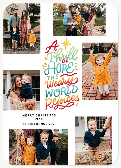 Hope & Rejoice Personalized Holiday Cards