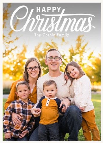 Simple Script Christmas Cards