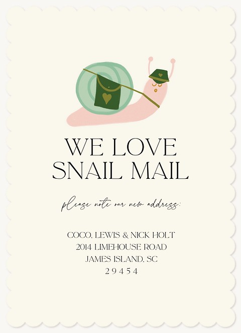Snail Mail Moving Announcements