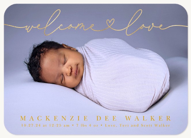 Welcome Love Baby Announcements