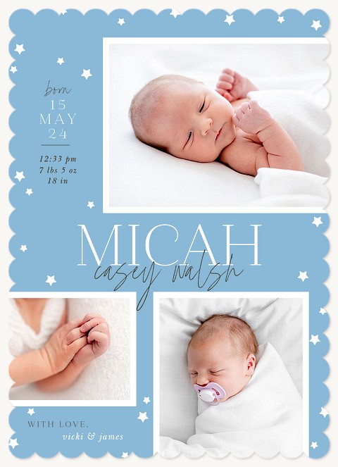Dreamy Collage Baby Announcements
