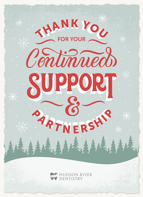 Continued Support Business Holiday Cards