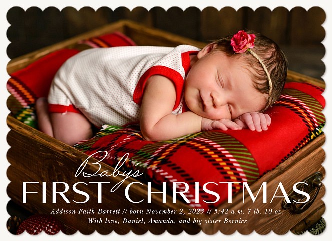 First Christmas Personalized Holiday Cards