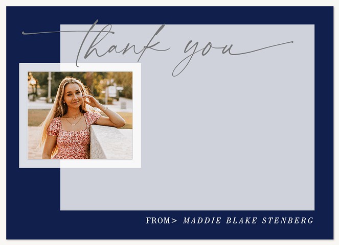 Sheer Overlay Thank You Cards 