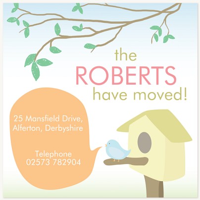 Family Nest We've Moved Announcements