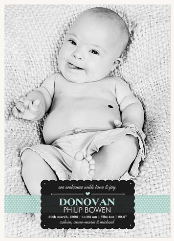 Angel Blue Baby Announcements