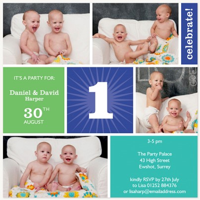 The Lapis Boys Kids Birthday Invitations