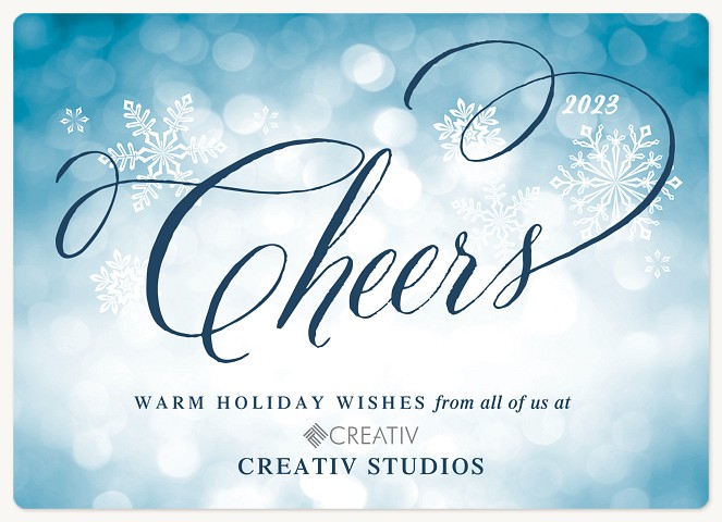 Bokeh Lights Holiday & Christmas Magnet Cards