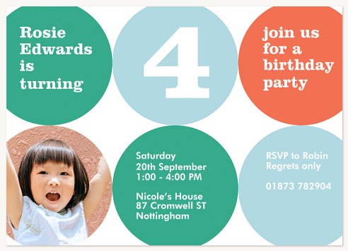 Birthday Spots Kids Birthday Invitations