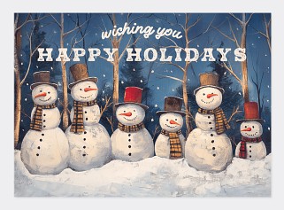 Rustic Snowmen Card