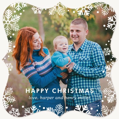 Snow Frame Christmas Cards