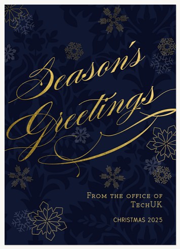Luxe Radiance Christmas Cards for Business