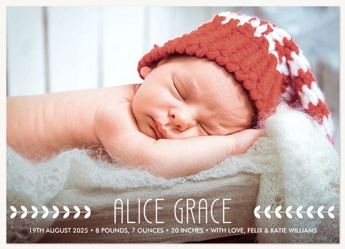Geo Vine Baby Announcements