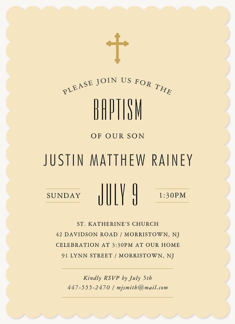 Blessed Baby Baptisms & Christening Invitations
