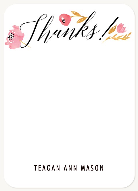 Graceful Florets Thank You Cards 