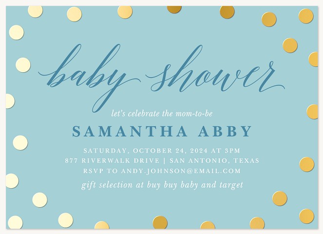 Delightfully Charming Baby Shower Invites