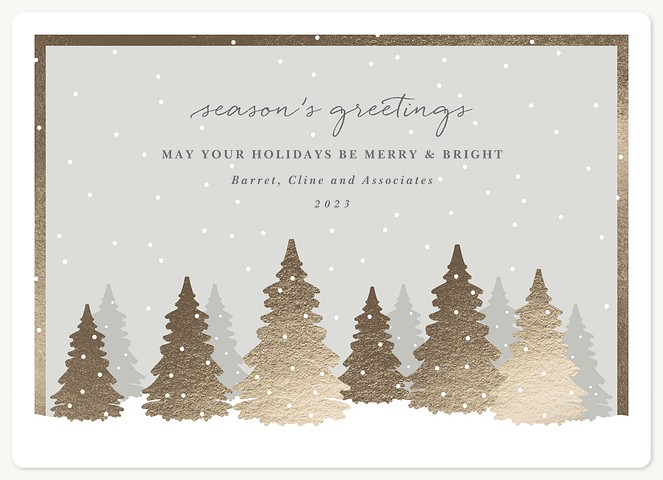 Shimmering Forest Holiday & Christmas Magnet Cards