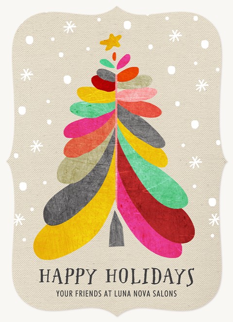 Vibrant Pine Business Holiday Cards