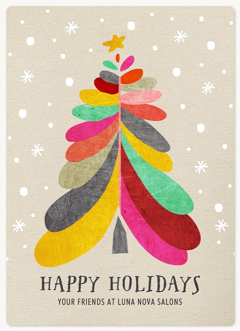 Vibrant Pine Holiday & Christmas Magnet Cards