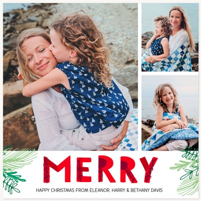 Evergreen Sprigs Christmas Cards