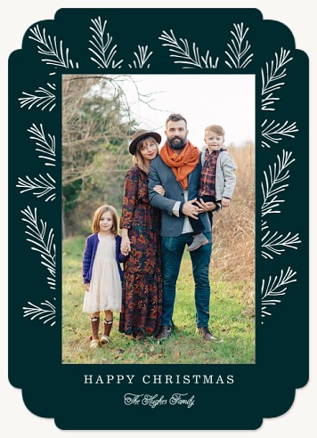 Frosted Foliage Christmas Cards