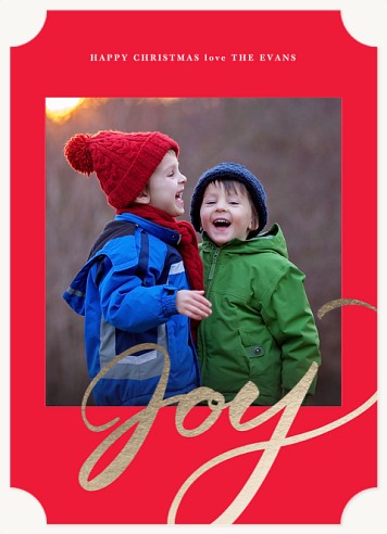 Gilded Joy Christmas Cards