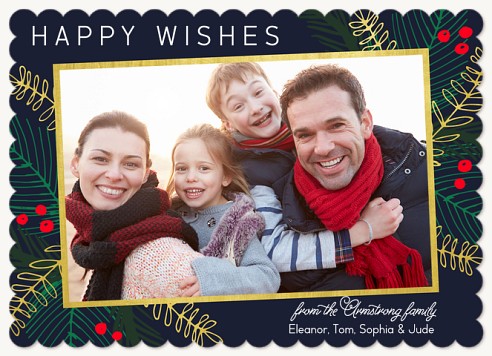 Woodland Foliage Christmas Cards