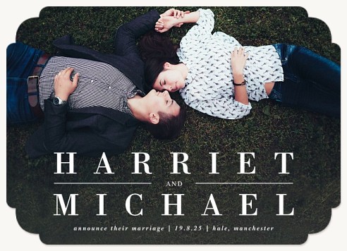 Stylish Couple Save the Date Cards