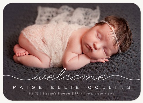 Precious Welcome Baby Announcements