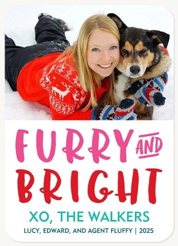 Furry & Bright Christmas Cards