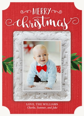 Baroque Frame Christmas Cards