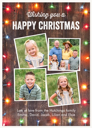 Rustic Lights Christmas Cards