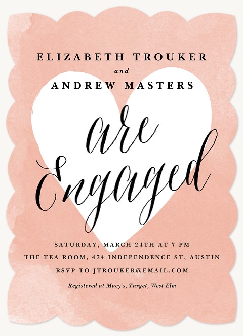 Heart It  Engagement Party Invitations