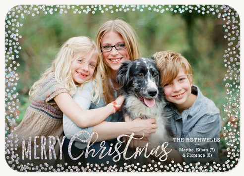 Sparkling Confetti Christmas Cards
