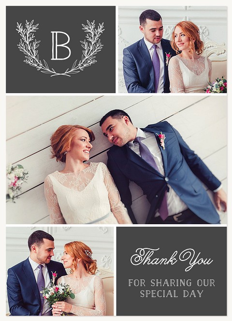 Wintry Boughs Wedding Thank You Cards