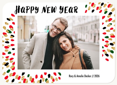 Dashing Speckles Christmas Cards