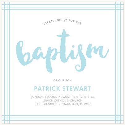 Blessed Boy Christening Invitations | Christening Invites