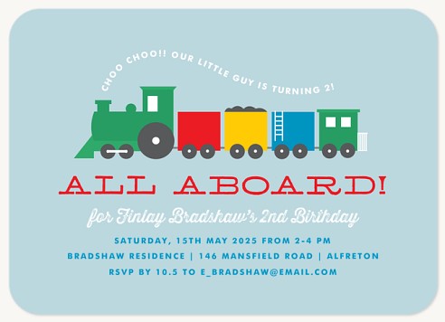 Bells & Whistles Kids Birthday Invitations