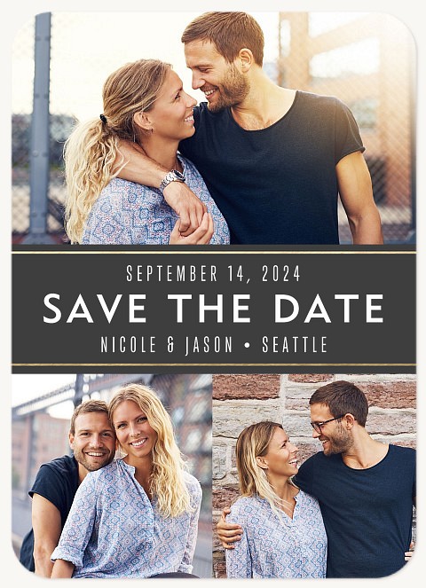 Modern Expression Save the Date Cards