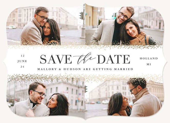 Stardust Save the Date Cards