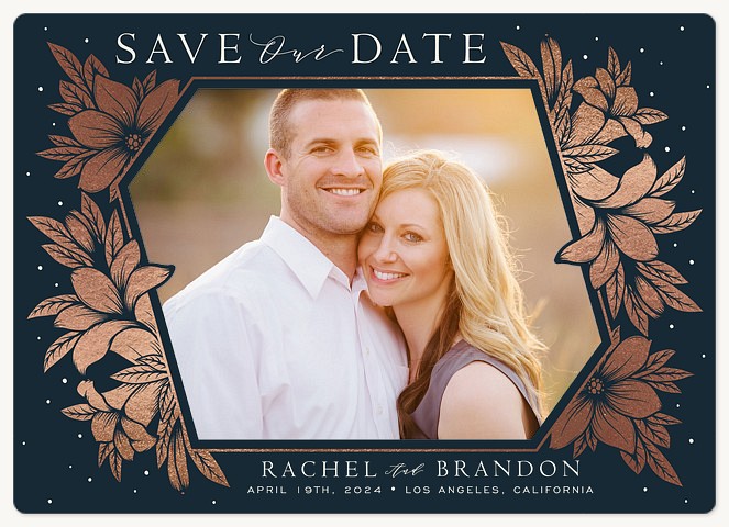 Ornate Foliage  Save the Date Magnets