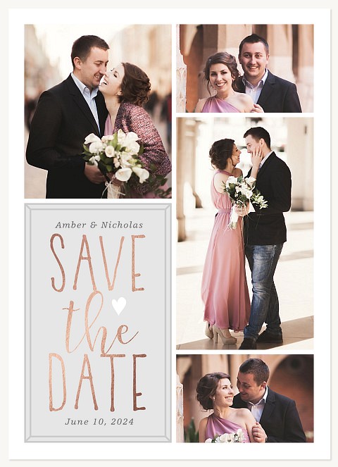 Lovely Glow Save the Date Cards