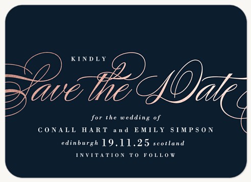 Chic Incandescence Save the Date Cards